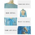 R & R Textile Disposable Isolation Gown, Blue, PK50 ww1170-Blue